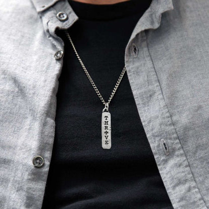 Thrive Tablet Necklace (Pewter)