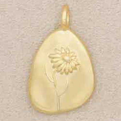 girl wearing a gold plated July