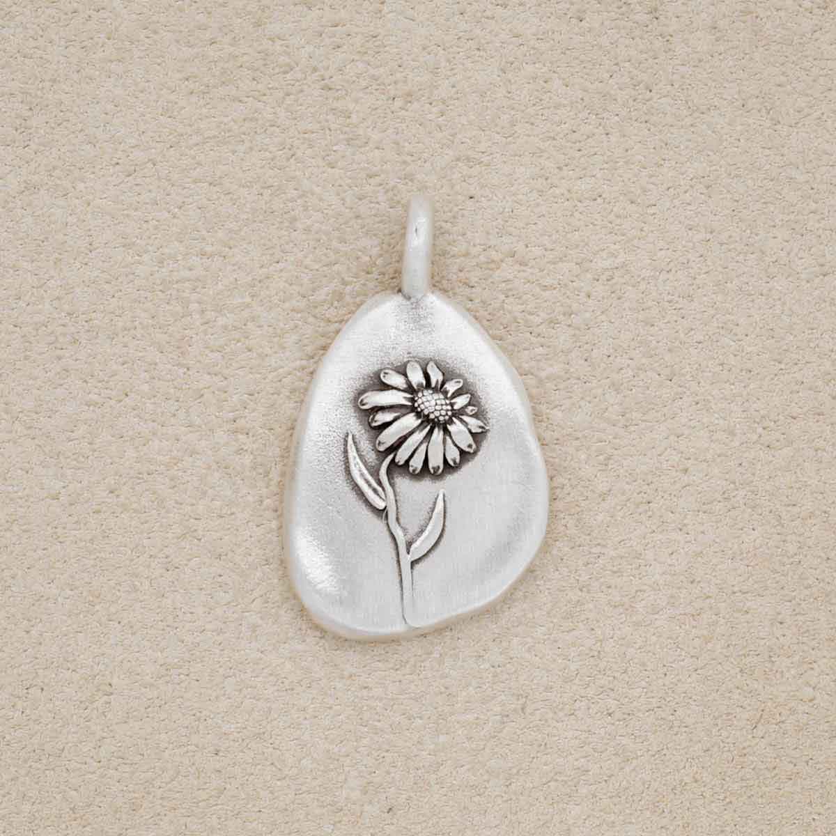 September Birth Flower Charm (Sterling Silver)