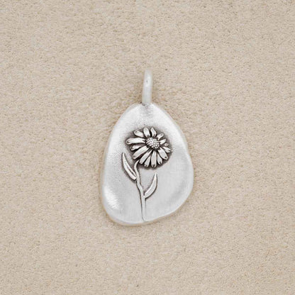 September Birth Flower Charm (Sterling Silver)