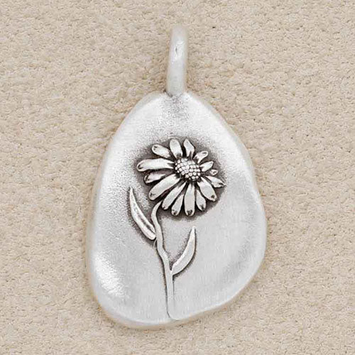 September Birth Flower Charm (Sterling Silver)