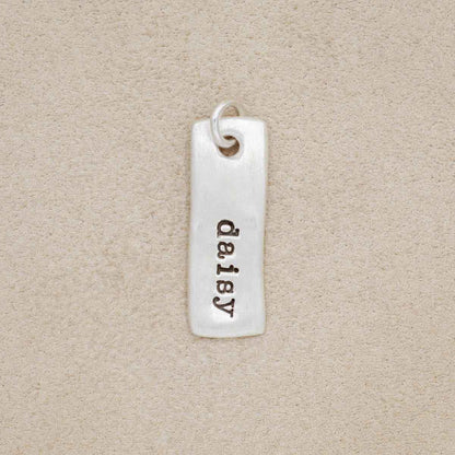 Skinny Wavy Tag (Sterling Silver)
