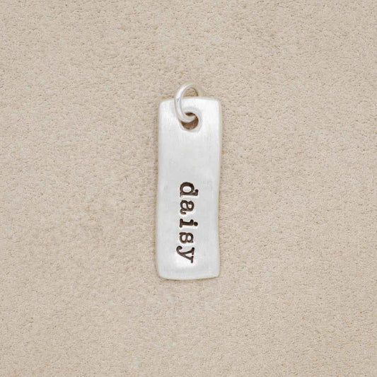 Skinny Wavy Tag (Sterling Silver)