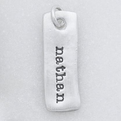 Skinny Wavy Tag (Sterling Silver)