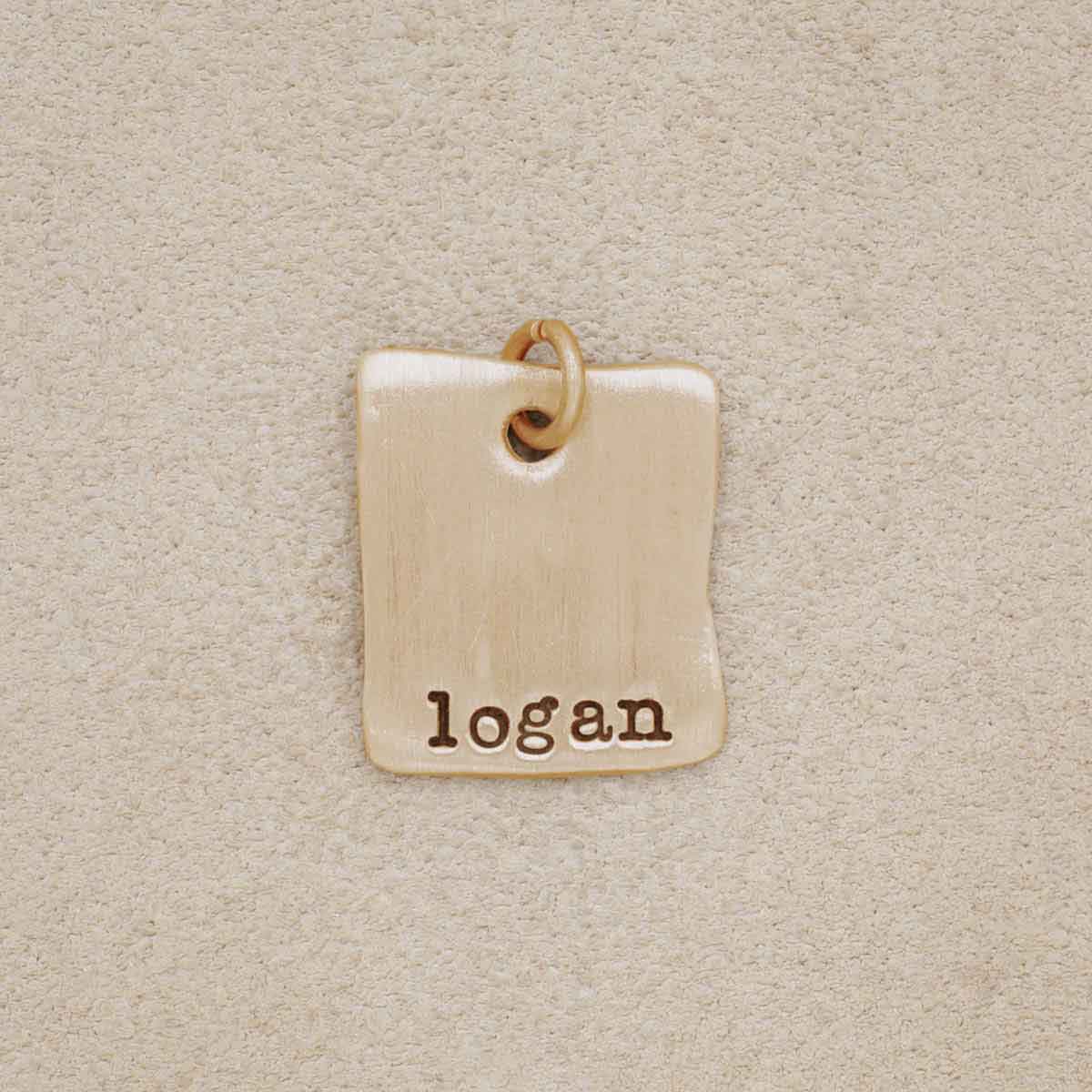 Square Tag (10K Solid Gold)