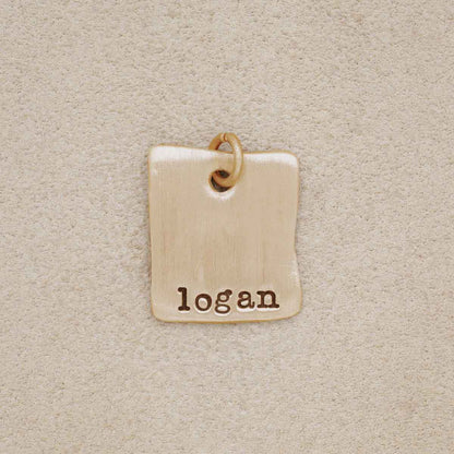 Square Tag (10K Solid Gold)