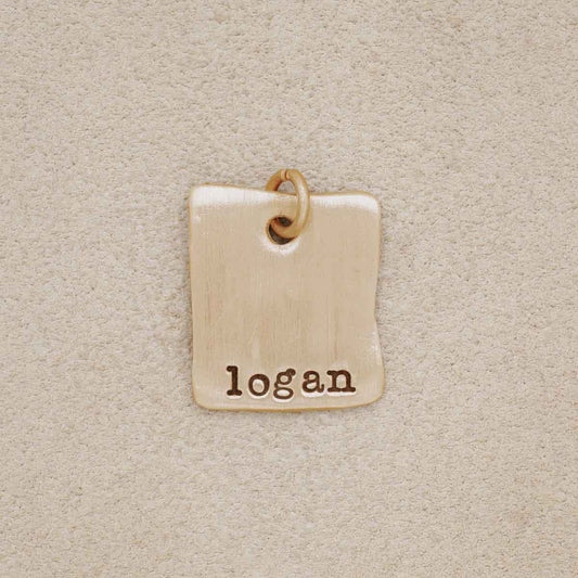 Square Tag (14K Solid Gold)