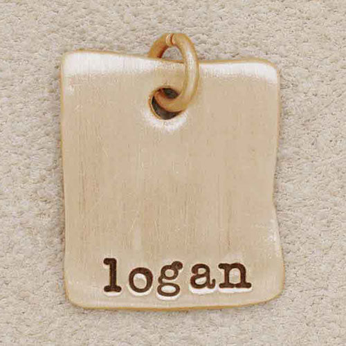 Square Tag (10K Solid Gold)