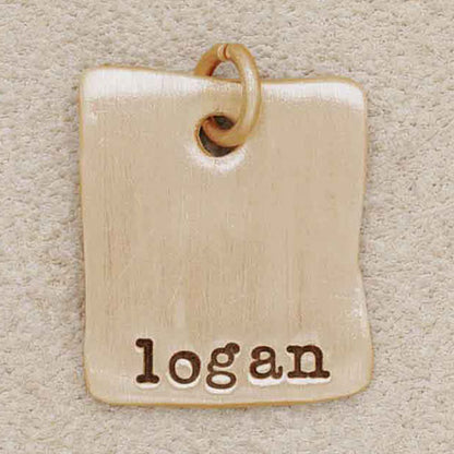 Square Tag (10K Solid Gold)