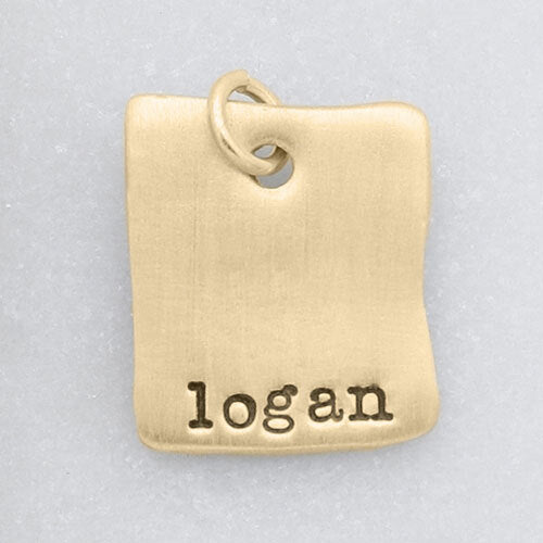 Square Tag (10K Solid Gold)