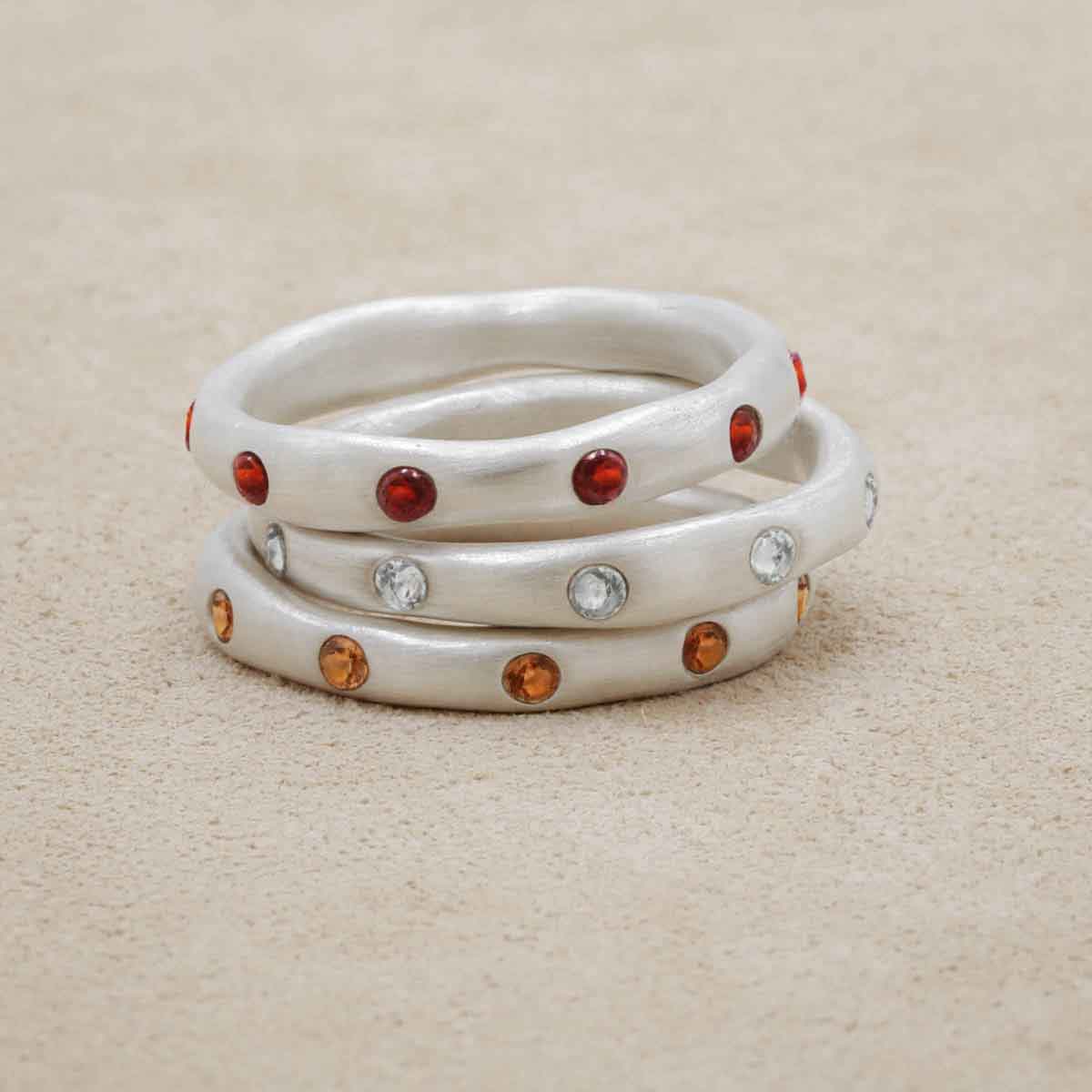 Lisa Leonard Rings Stacking Birthstone Rings (Sterling Silver) by Lisa Leonard Designs