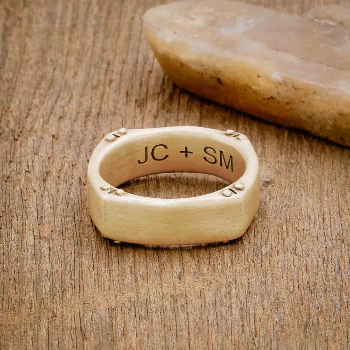 Strong + True Narrow Ring (10K Solid Gold) - Lisa Leonard Designs