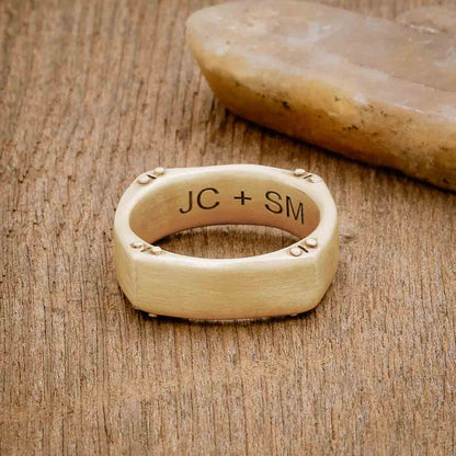 Strong + True Narrow Ring (10K Solid Gold)