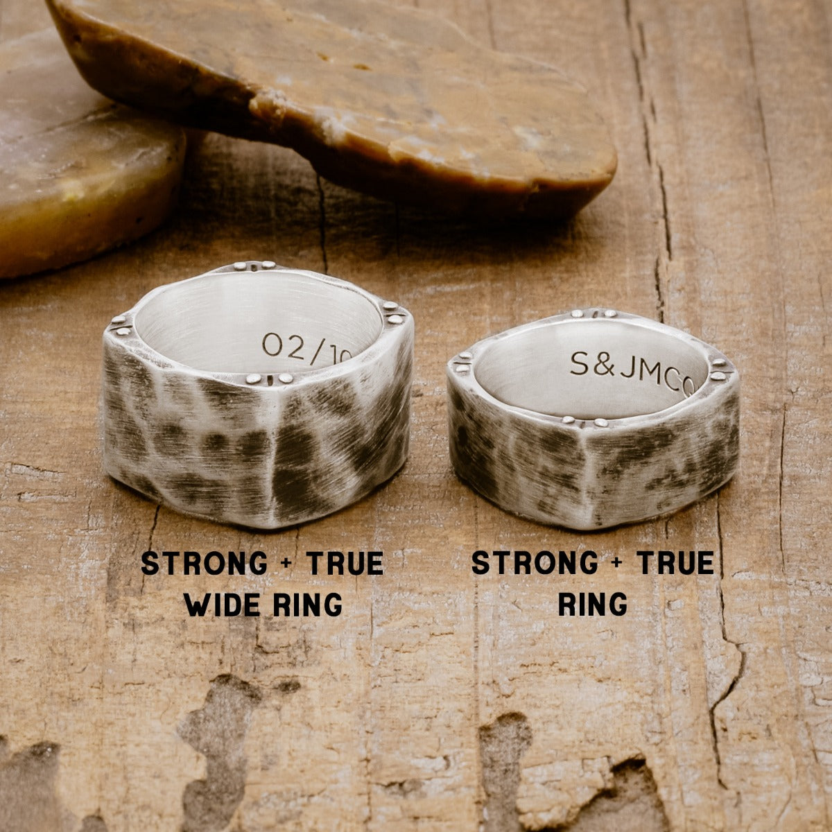Strong + True Wide Ring (Sterling Silver)