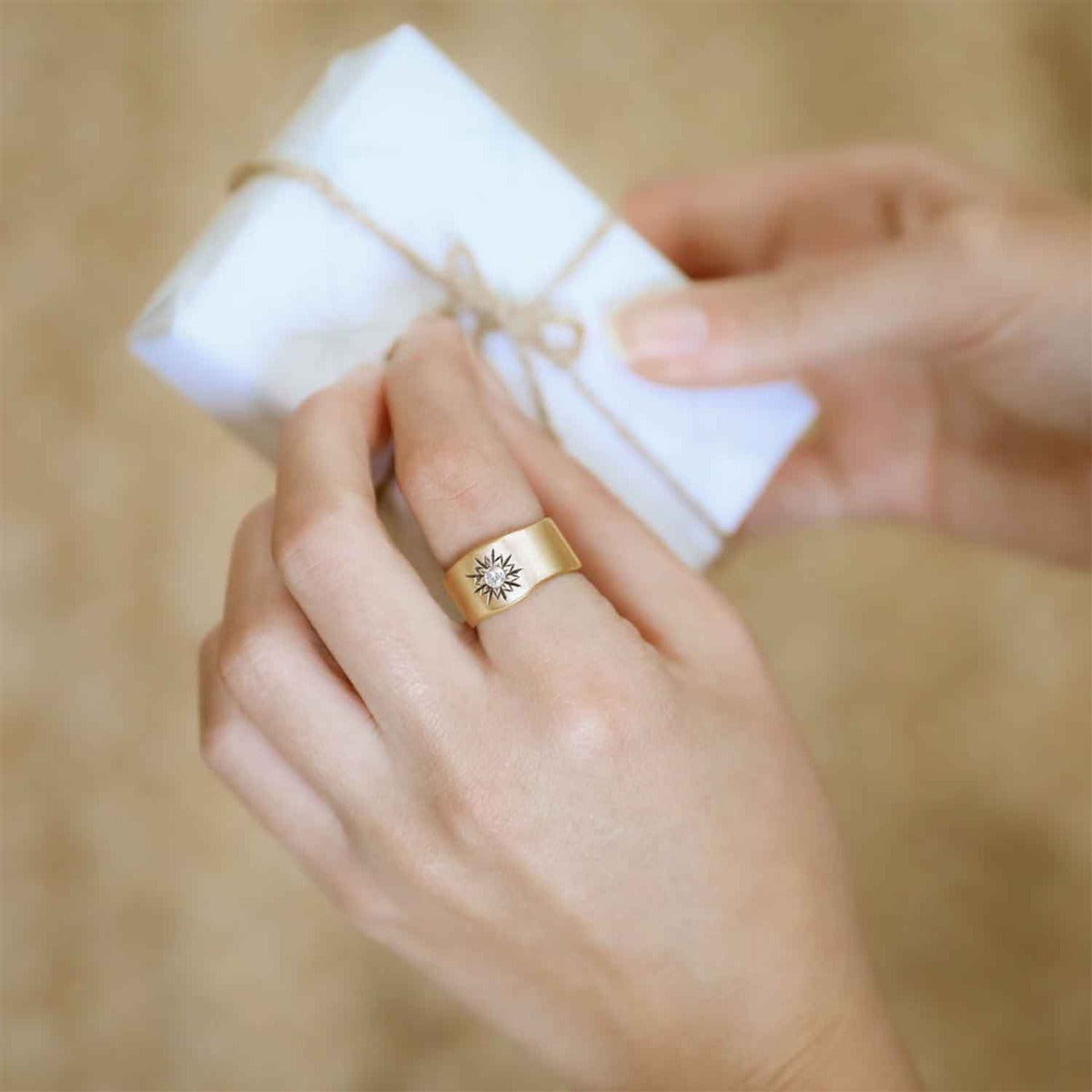 Sunburst Birthstone Ring (14K Solid Gold) - Lisa Leonard Designs