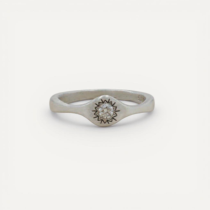 Sunburst Stacking Ring (Sterling Silver)