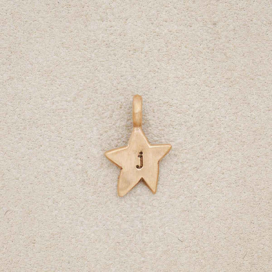 Twinkle Little Star Initial Charm (Brass)