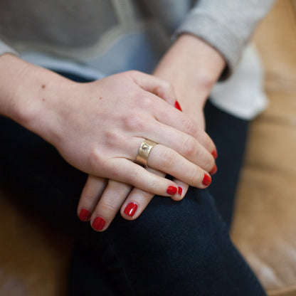 Bursting Heart Ring (10K Solid Gold)