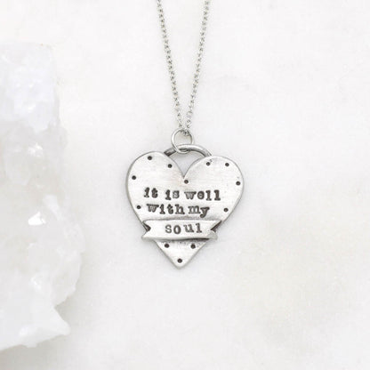 Well With My Soul Necklace (Pewter)