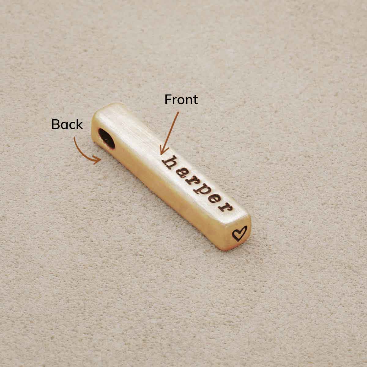 What Matters Most Charm - 2 Sides (14K Solid Gold)