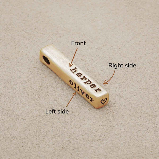 What Matters Most Charm - 3 Sides (14K Solid Gold)