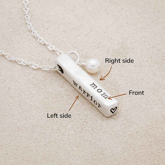 What Matters Most Necklace - 3 Sides (Sterling Silver)