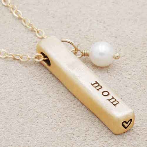 What Matters Most Necklace - 1 Side (10K Solid Gold) - Lisa Leonard Designs