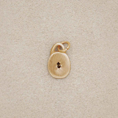 Wild About You Circle Charm (14K Solid Gold)
