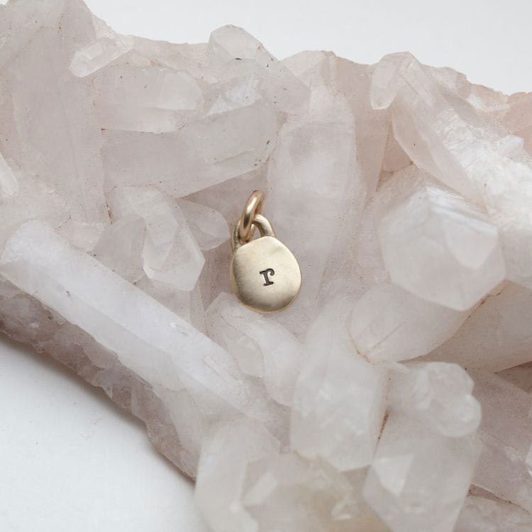 Wild About You Circle Charm (14K Solid Gold) - Lisa Leonard Designs