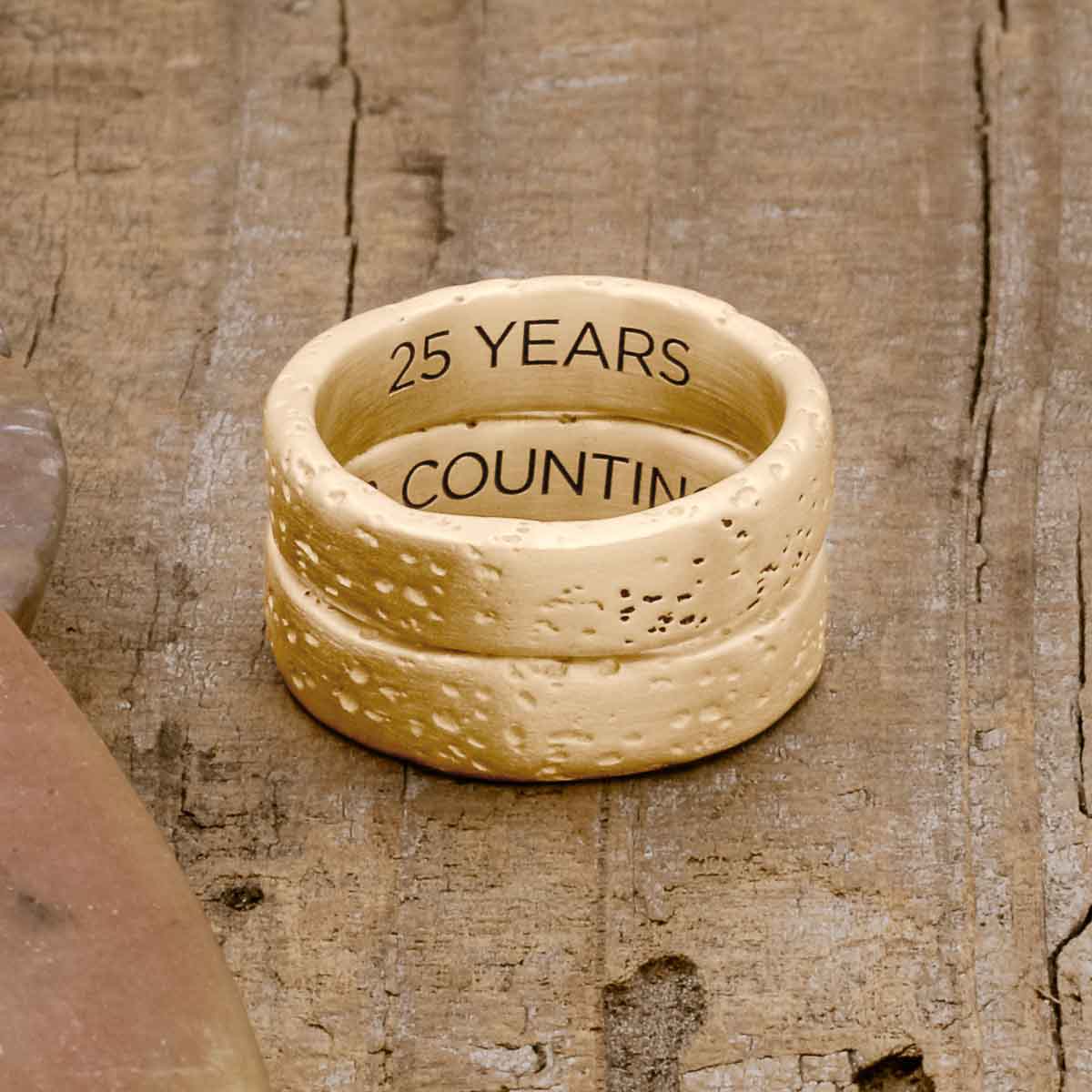 Withstand Stacking Ring (10K Solid Gold)