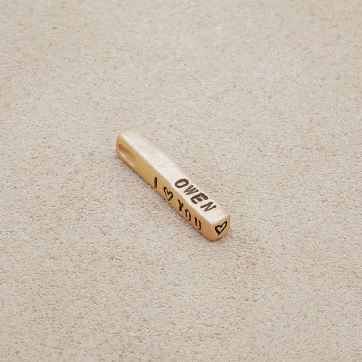 Word of the Year Charm - 1 Side (14K Solid Gold) - Lisa Leonard Designs