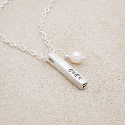 Word of the Year Necklace - 1 Side (Sterling Silver)