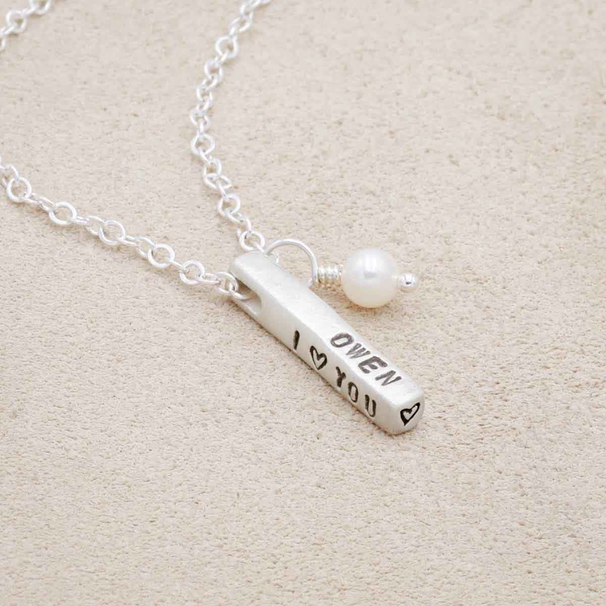 Word of the Year Necklace - 3 Sides (Sterling Silver)