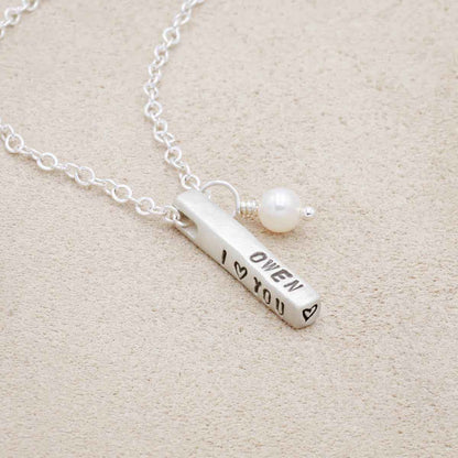 Word of the Year Necklace - 3 Sides (Sterling Silver)