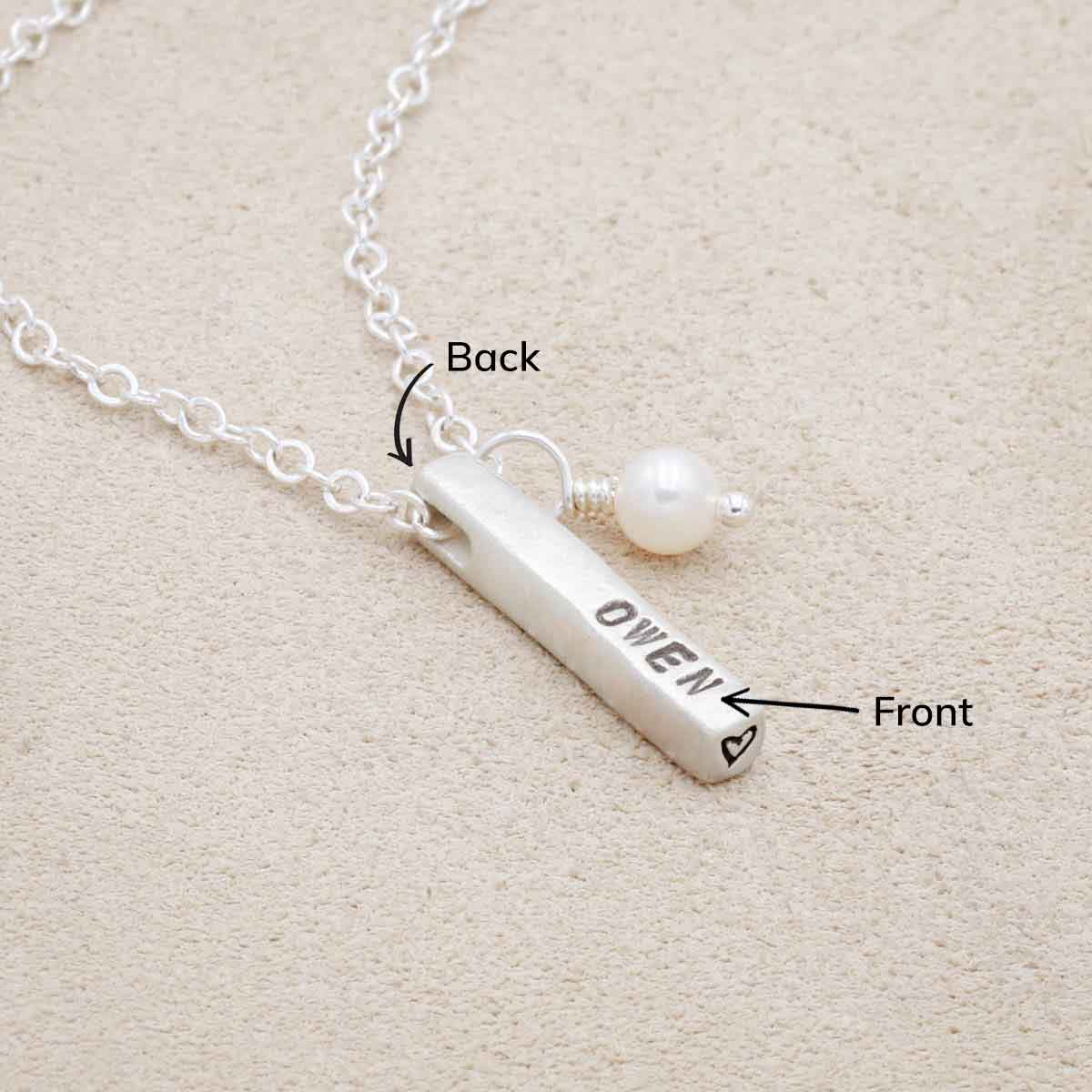 Word of the Year Necklace - 2 Sides (Sterling Silver)