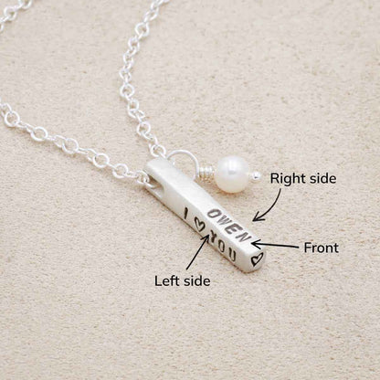Word of the Year Necklace - 3 Sides (Sterling Silver)