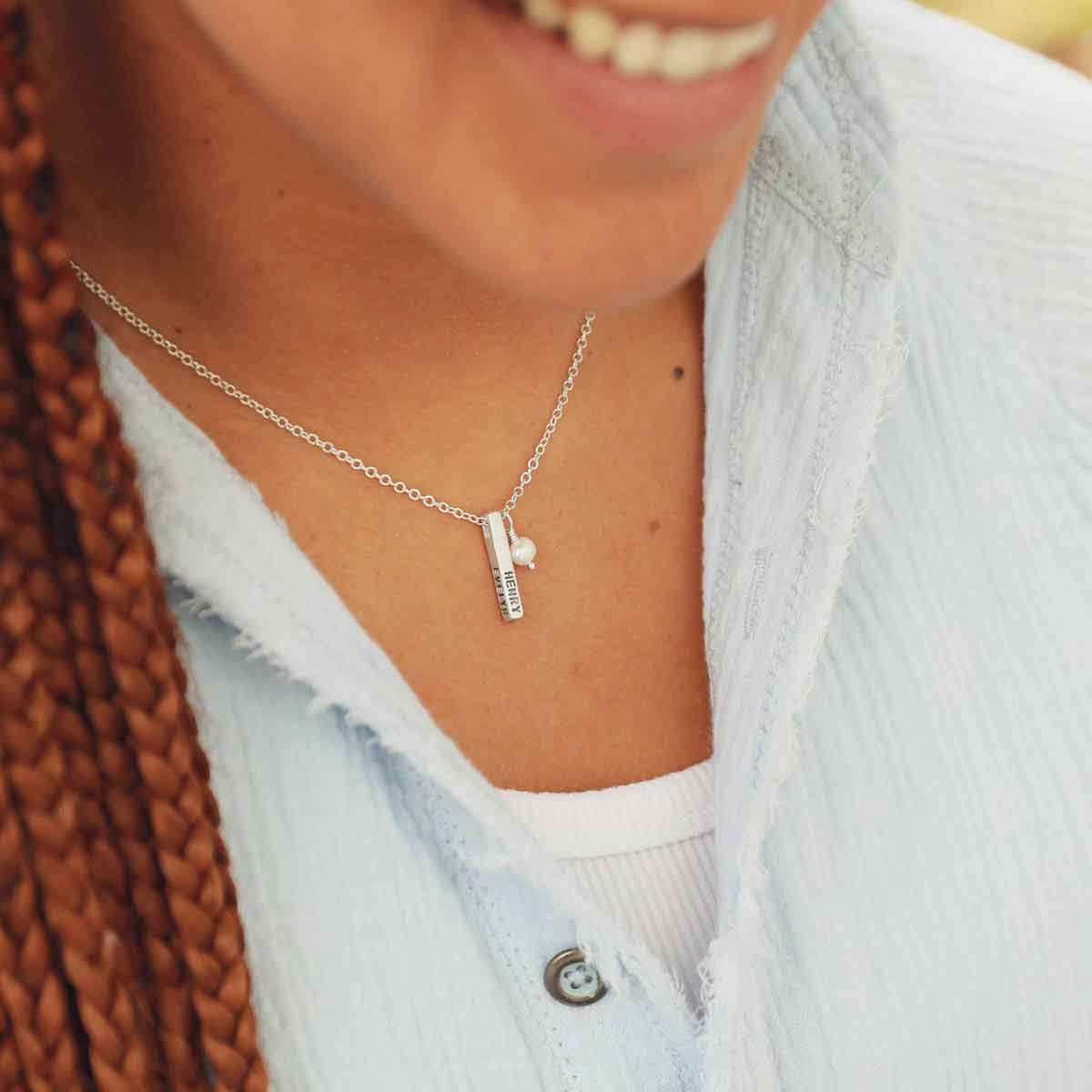 Word of the Year Necklace - 3 Sides (Sterling Silver)