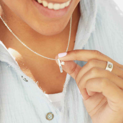 Word of the Year Necklace - 1 Side (Sterling Silver)