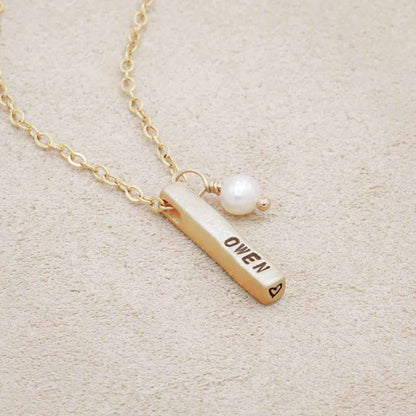 Word of the Year Necklace - 2 sides (14K Solid Gold)