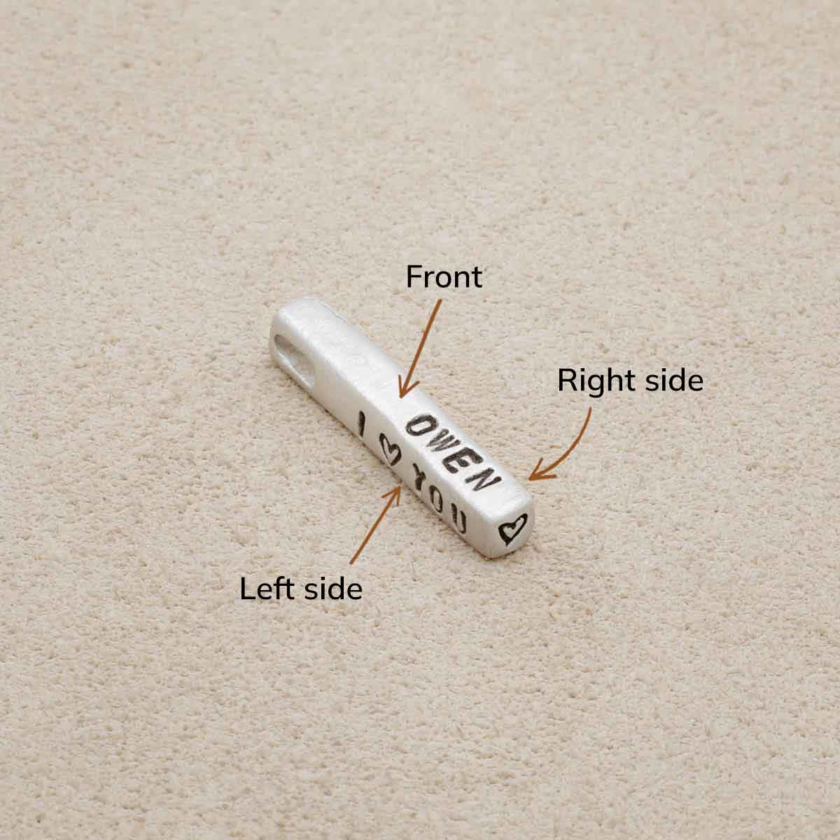 Word of the Year Charm - 3 Sides (Sterling Silver)