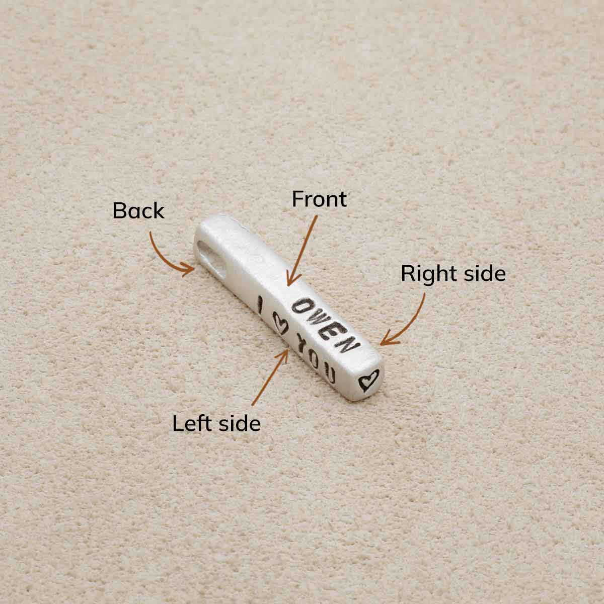 Word of the Year Charm - 1 Side (Sterling Silver)