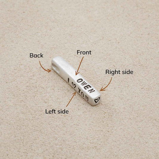 Word of the Year Charm - 4 Sides (Sterling Silver)