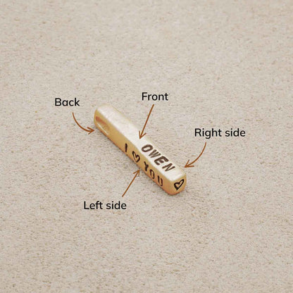 Word of the Year Charm - 4 Sides (14K Solid Gold)