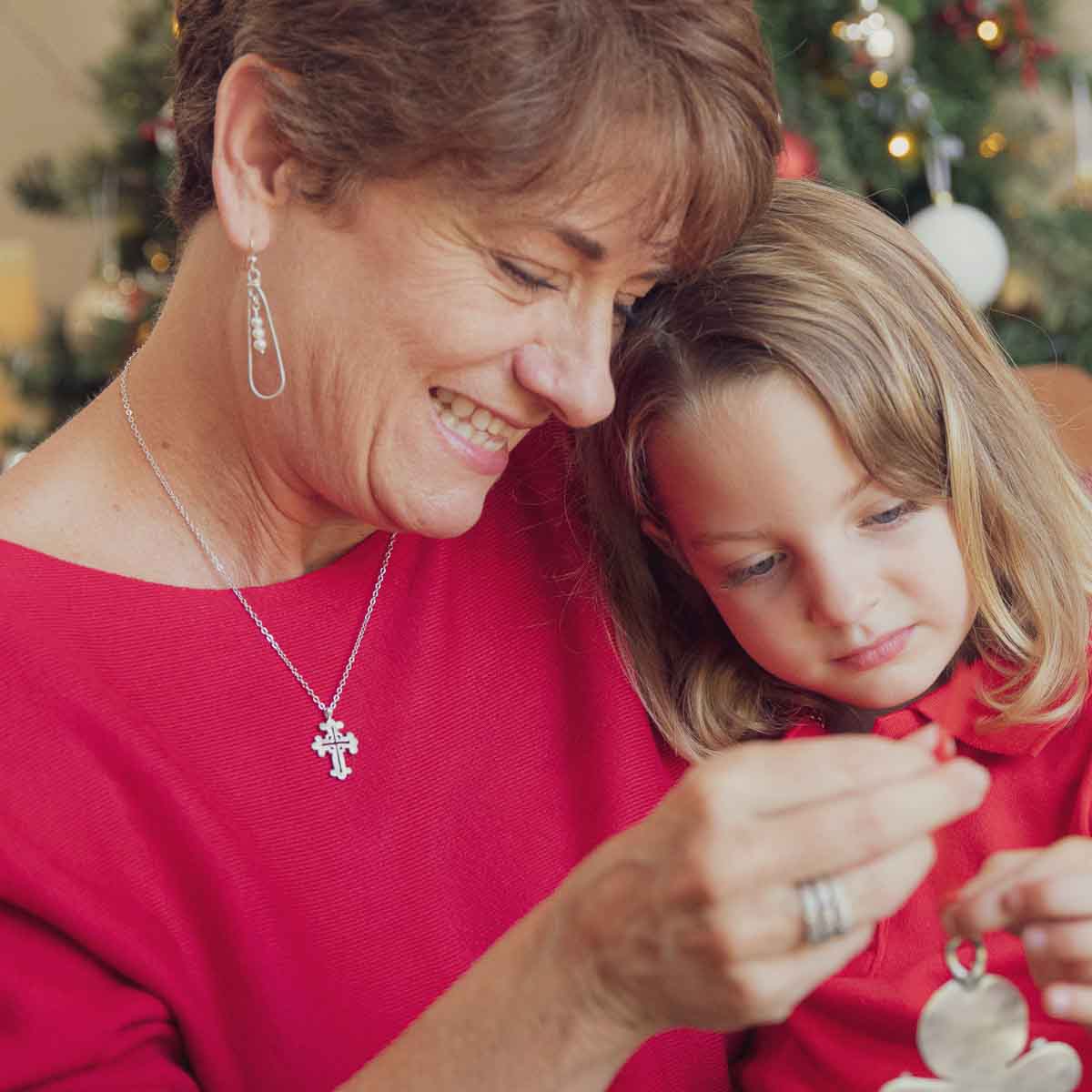 Work of Art Cross Necklace (Sterling Silver)