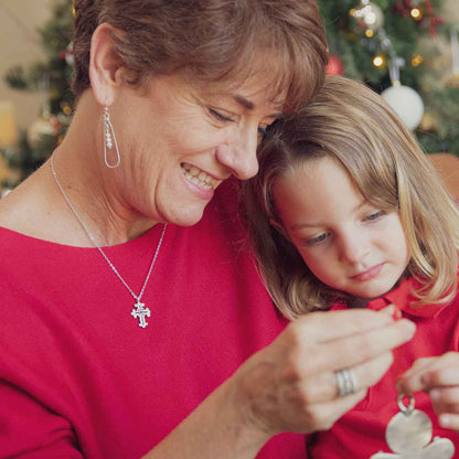 Work of Art Cross Necklace (Sterling Silver)