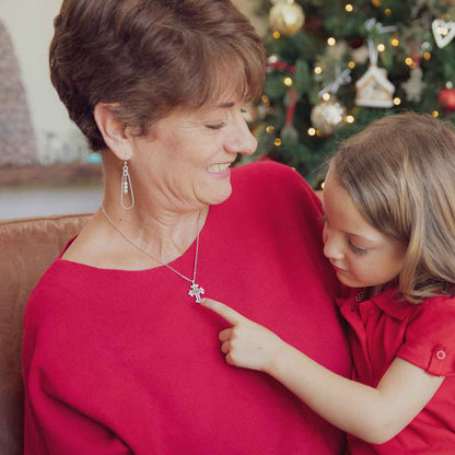 Work of Art Cross Necklace (Sterling Silver)