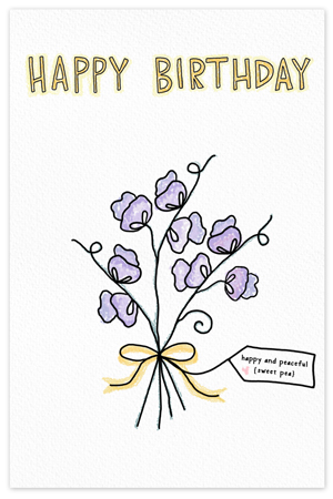 April Birthflower {birthday card}